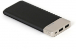 Platinet power bank Leather 11000mAh 2.1A 2xUSB Li-Po, black (43793)