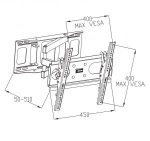 ART Holder for LED TV/LCD 23-46" 35kg AR-77