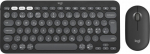 LOGITECH Pebble 2 Bluetooth Keyboard Combo - TONAL GRAPHITE - NORDIC