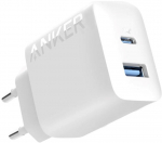 Anker 312 Charger 20W 1 x USB-C 1 x USB-A white