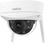 Reolink W437 - 4K Wi-Fi 6 Security Camera, IK10 Vandal-Proof, 5X Optical Zoom, 2.4/5 GHz Wi-Fi, Color Night Vision
