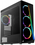 Aerocool Shard Tempered Glass Midi-Tower - schwarz