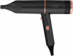 Adler Hair Dryer AD 2278 1400W 2 Settings Ionic Black