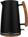 Cecotec Kettle | ThermoSense 400 | Electric | 3000 W | 1.7 L | Stainless steel/BPA | 360&deg; rotational base | Black Woody