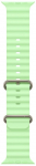 Apple | 130-200 mm | 49mm Neon Green Ocean Band - Natural Titanium Finish