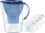 BRITA Marella XL jug + 4 Maxtra cartridges, blue