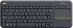 Logitech K400 Plus Wireless Touch Keyboard with Touchpad, Nordic Layout, Grey