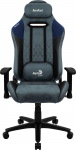 Aerocool Duke AeroSuede Gaming Stuhl - schwarz/blau