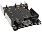 SilverStone SST-SDP12 - 3.5 Zoll f&uuml;r 2x M.2 SATA und 1x M.2 NVMe SSD Mounting Adapter Bracket