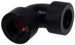 Alphacool HT 16mm HardTube screw-on sleeve 90&deg; L-connector - knurled - Deep...