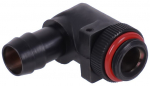 10mm (3/8") hose connection 90&deg; rotatable G1/4 with O-ring - black matt