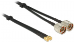 2 x N plug / 2 x SMA plug, RG-58 A/U, 50 Ohm, 5 m