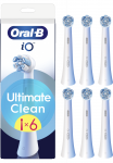 Oral-B iO UltimateClean replaceable toothbrush heads, 6-pack, white