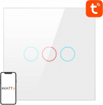 Smart Light Switch WiFi Avatto TS02-EU-W3 3 Way TUYA (white)