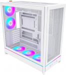 Montech HS01 PRO PC case, Midi-Tower, ATX, aRGB, Tempered Glass - white