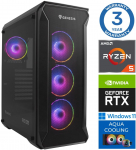 INTOP AQUA Ryzen 5 7500X3D 16GB DDR5 500SSD M.2 NVME RTX5070 12GB WIN11Pro