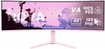 Arozzi TFT Nova 49" VA 165Hz curved pink