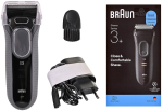 Braun Series 3+ 3000 Men's Shaver (black/gray)