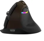 Delux M618 Mini Gold Ergonomic Wireless Mouse (USB / Bluetooth / 2.4G)