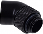 Alphacool Eiszapfen angle adapter 45&deg; rotatable G1/4 AG to G1/4 IG - Deep Black