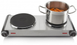 Tristar | Free standing table hob | KP-6248 | Number of burners/cooking zones 2 | 2500 W | Stainless Steel/Black | Elect