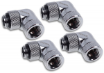 Alphacool Eiszapfen angle adapter 90&deg; rotatable G1/4 AG to G1/4 IG - 4pcs Set...