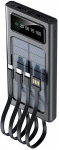 2GO Powerbank Solar 10000mAh mit LED Taschenlampe schwarz