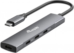 Equip USB-Hub 4-Port 3.2/C->4x3.0 5Gbps o.Netzteil gr