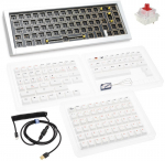 Ducky Outlaw 65% Barebone Silver Mechanical Gaming Keyboard (ISO)