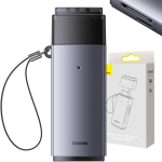 Baseus Card reader USB 3.0 SD + microSD grey