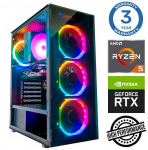 INTOP Ryzen 5 7600X 32GB DDR5 1TB SSD M.2 NVME+2TB RTX3050 6GB no-OS