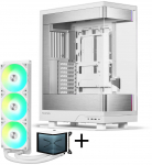 PHANTEKS Evolv X2 + TRYX Panorama ARGB water cooling case, white, 360mm