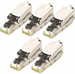 Digitus CAT 6A STP field plug with dust cap, 5 pcs