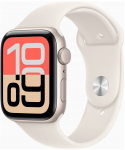 Apple Watch SE 3&nbsp;GPS&nbsp;44mm&nbsp;Starlight Aluminium Case with Starlight Sport Band - S/M | Apple