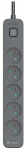 Tracer Surge protector power strip Power Line+ 1,8m Graphite 5 outlets