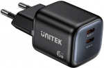 2x GAN 45W mains charger, 2x USB-C PD, QC