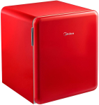 Midea MDRD86SLE32 freestanding larder fridge, red, 50 cm
