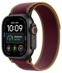 Apple Smartwatch Watch Ultra 4 GPS + Cellular 49mm Black Titanium Case with Burgundy Trail Loop - M/L