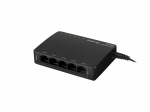 LANBERG switch PoE desktop 5-port 1GB