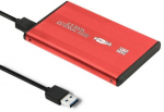 QOLTEC Ext. HDD Case HDD/SSD Red