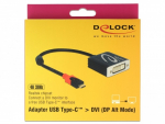 Delock Adapter USB C(M)- DVI-D(F(24+5) SINGLE LINK
