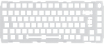 Glorious GMMK Pro 75 % Switch Plate - Polycarbonat, ISO