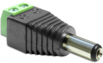 Adapter DC 2.5 x 5.5 mm male > Terminal Block 2 pin