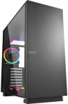 Sharkoon PURE STEEL RGB black tempered glass PC case