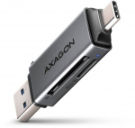 Axagon CRE-DAC External, Type-C+Type-A 2-slot SD/microSD