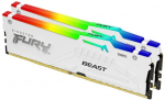 Kingston FURY Beast RGB 32GB (16GBx2) DDR5 5600MT/s White DIMM EXPO