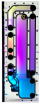 Stealkey Customs SK-Crossflow f&uuml;r Lian Li - O11D XL Evo Distroplate D5/DDC - Acryl