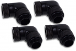 Alphacool Eiszapfen angle adapter 90&deg; rotatable G1/4 AG to G1/4 IG - 4pcs Set...