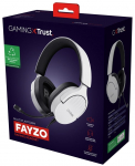 Trust GXT 489W FAYZO Headset Wired Head-band Gaming Black, White