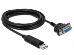 DELOCK USB 2.0 zu Seriell RS-232 Adapter mit Steckergeh&auml;use